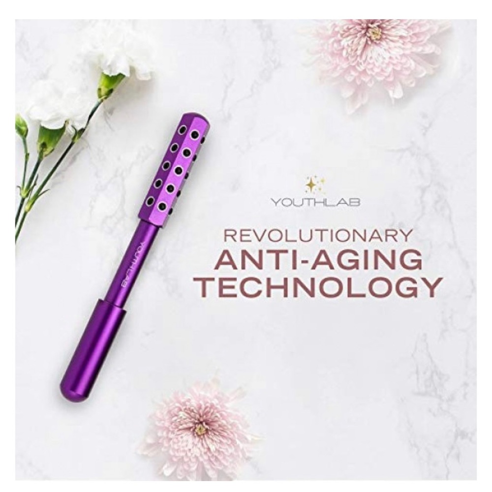 YOUTHLAB Radiance Roller - Germanium Stone Uplifting Face Massager  (Rose Gold)